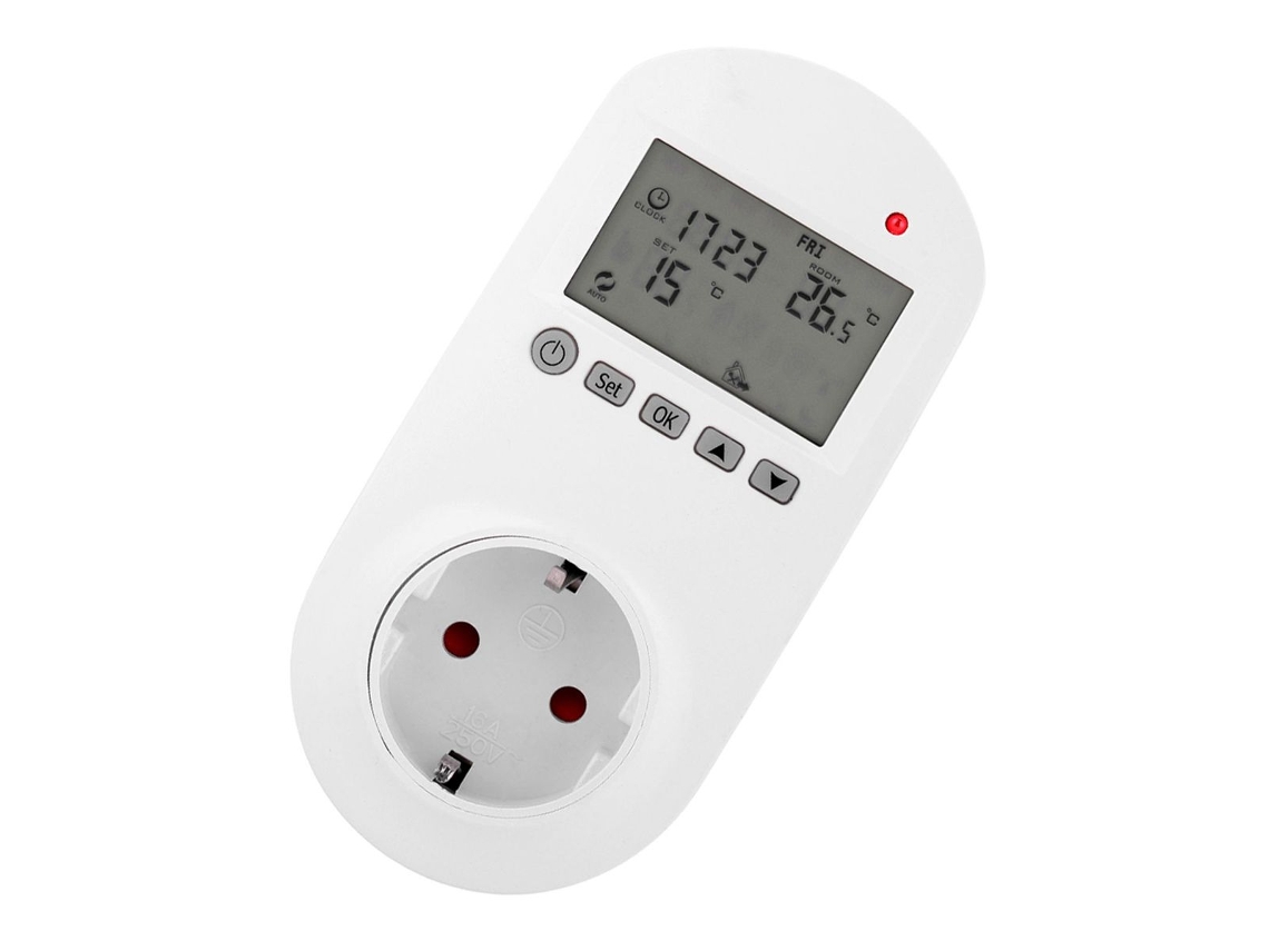 Termostato De Aquecimento Digital Sem Fio Hy02tpr Para Tomada Klb Slowmoose