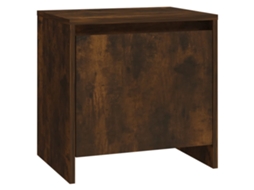 Bedside Cabinet, Bedside Cabinets Vidaxl Marrom Madeira Processada (n/a)
