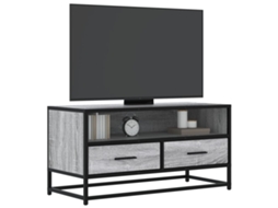 Vidaxl Móvel P/ Tv 80x34,5x40 Cm Deriv. Madeira/metal Cinzento Sonoma