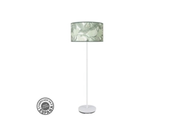 Salon Moda Pé 1xe27 Branco/verde Folha 163x40x40cm Fabrilamp