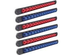 Conjunto De 6 Suportes Organizadores Para Soquetes De 1/4", 3/8" E 1/2", Com Suporte Giratório Para Soquetes.