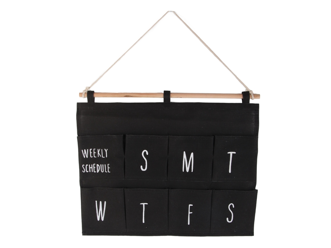 Bolsa de armazenamento de parede com 8 bolsos para porta, multifuncional e econômica de espaço S/MARCA