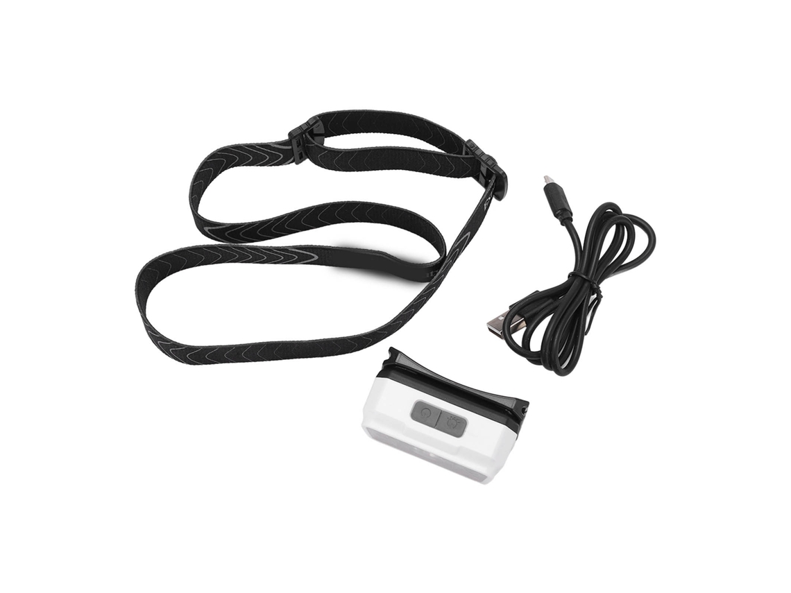 Lanterna de Cabeça com Dupla Fonte de Luz, Recarregável, À Prova D'água, Ajustável, Led, Ideal para Pesca, Camping e Trilhas BRILVIBERA