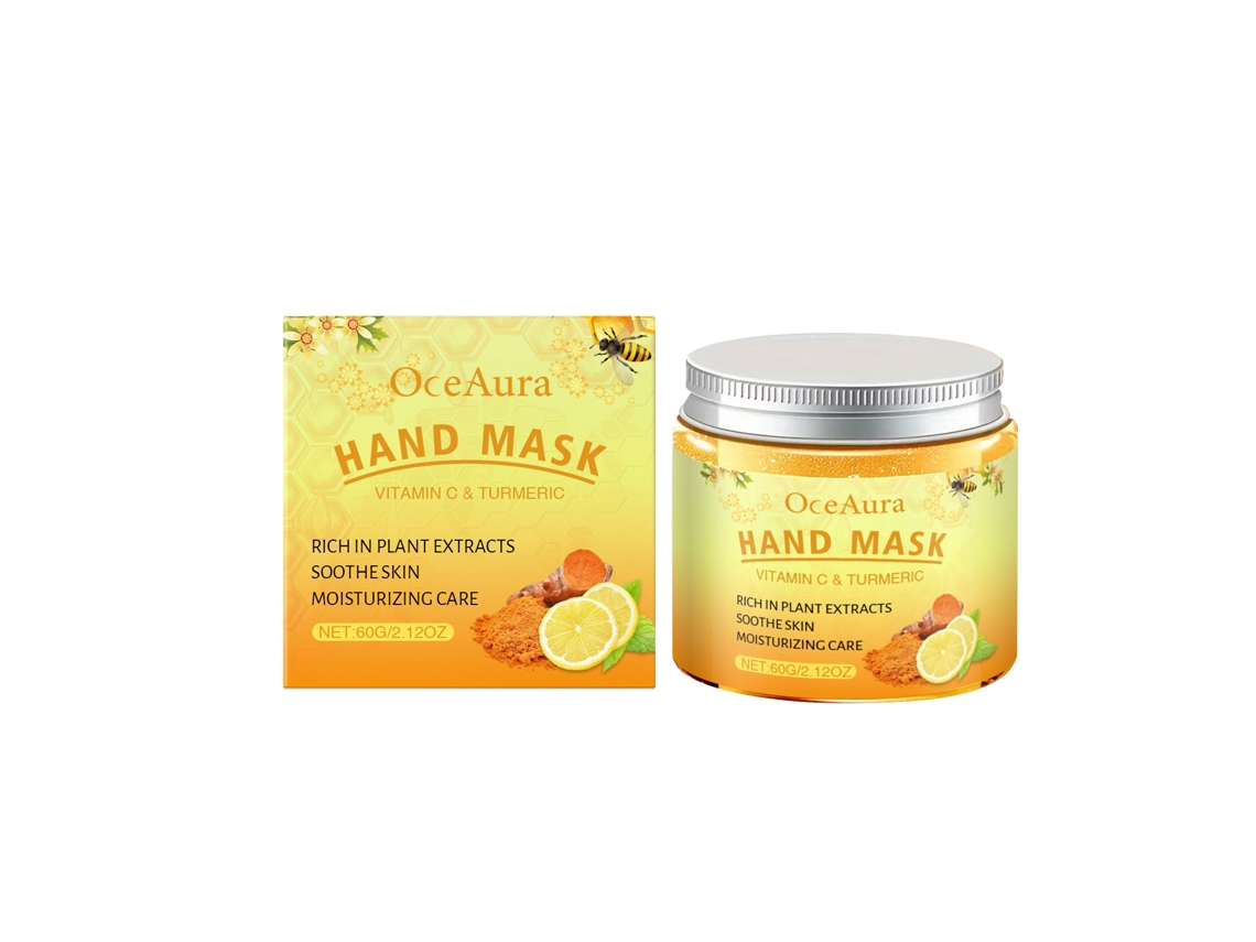 Máscara Peel-off Com Vitamina C E Curcuma Para Mãos