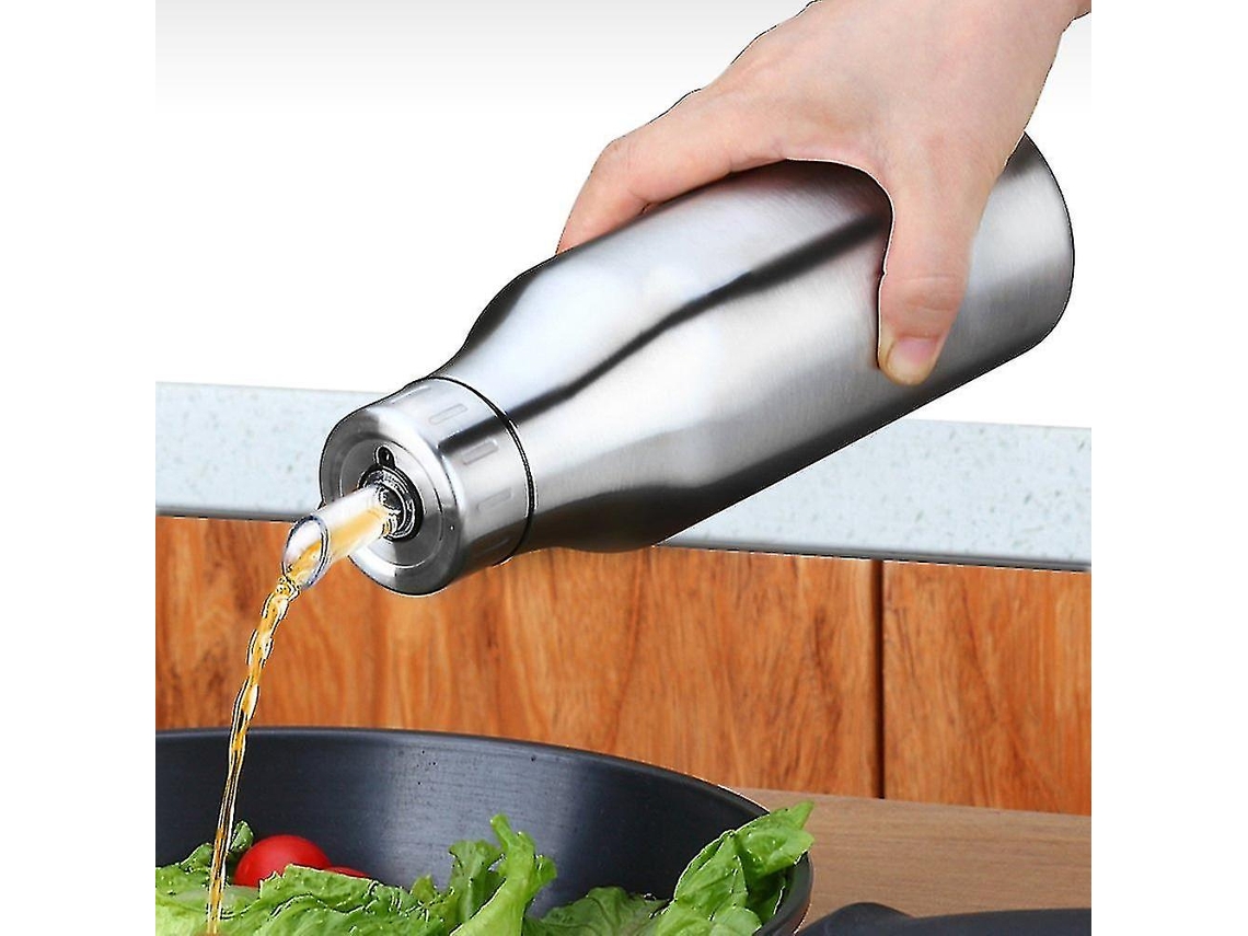Botella Dispensadora de Vinagre Aceite de Acero Inoxidable Con Tapa Anti polvo Y Sin Goteo Capacidad 500/750/1000ml 500ml