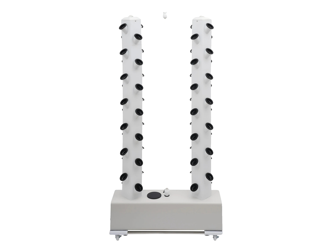 Sistema De Jardim Hidropônico Em Torre, 56 Pontos De Plantio, Tanque De 30l, Branco