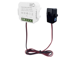 Laxiscreed Monitor De Energia Inteligente Wifi Para Monofásico Com Medição De 200a E 90-250vac