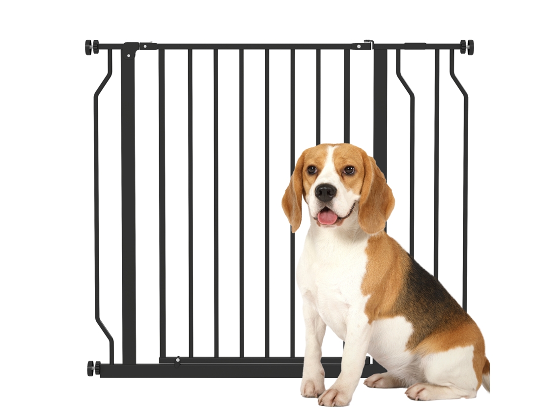 Portão de segurança S/MARCA para animais, ajustável, sem furar, aço/abs (75-95x76cm)