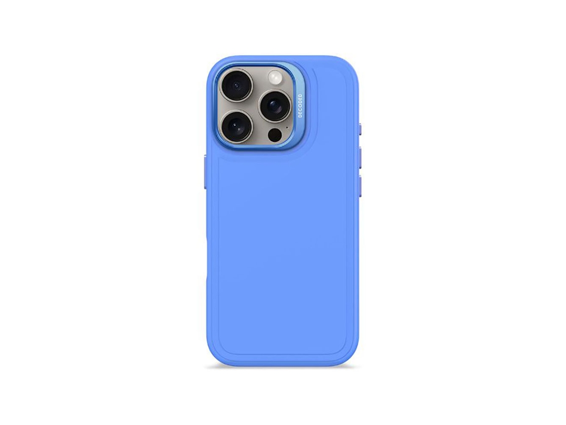 Capa Stacks Gama Magsafe para iPhone 16 Pro DECODED Silicone Azul