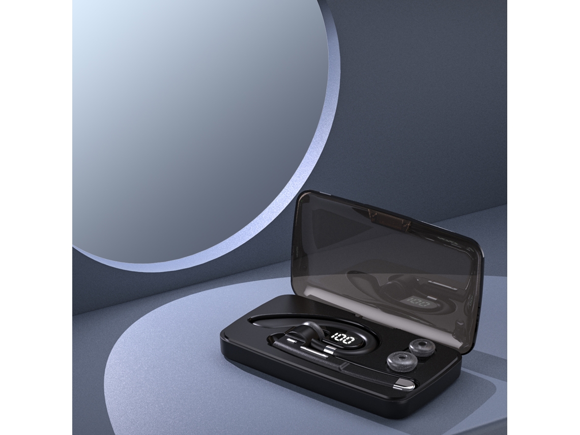Fone De Ouvido Bluetooth 5.0 Yyk-520 Sem Fio Com Microfone E Capa De Carregamento 500mah Para Negócios