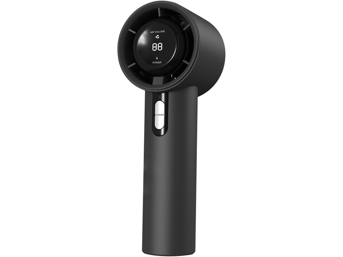 Mão Usb Vel Ajustável Visor Digital Preto