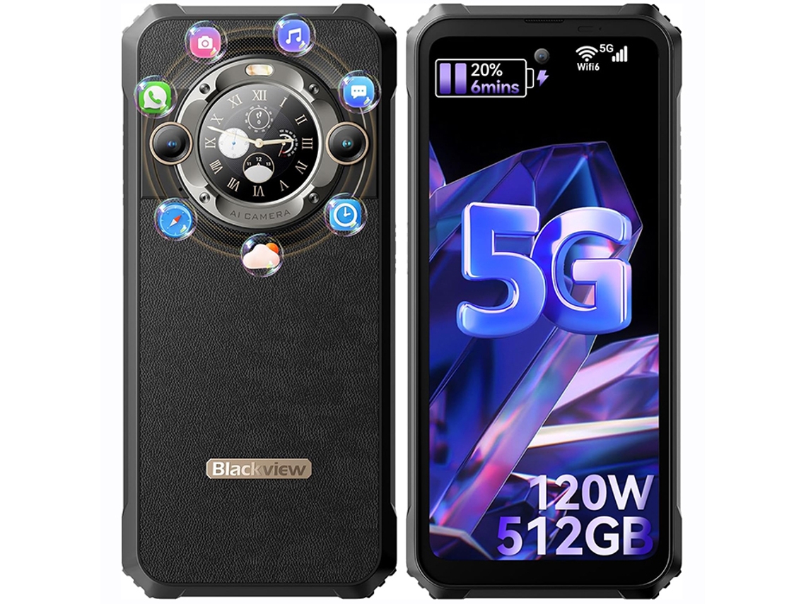 Smartphone 5G BLACKVIEW Bl9000 6.78'' 24 Gb 512 Gb Preto
