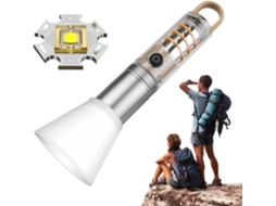 Lanterna Led Lanterna Recarregável Via Usb Com Gancho Giratório, Alto Brilho, Resistente A Gokoco