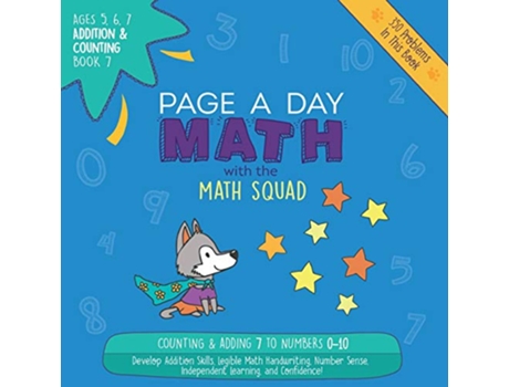 Livro Page A Day Math Addition Counting Book 7 Adding 7 to the Numbers 010 de Janice Auerbach (Inglês)