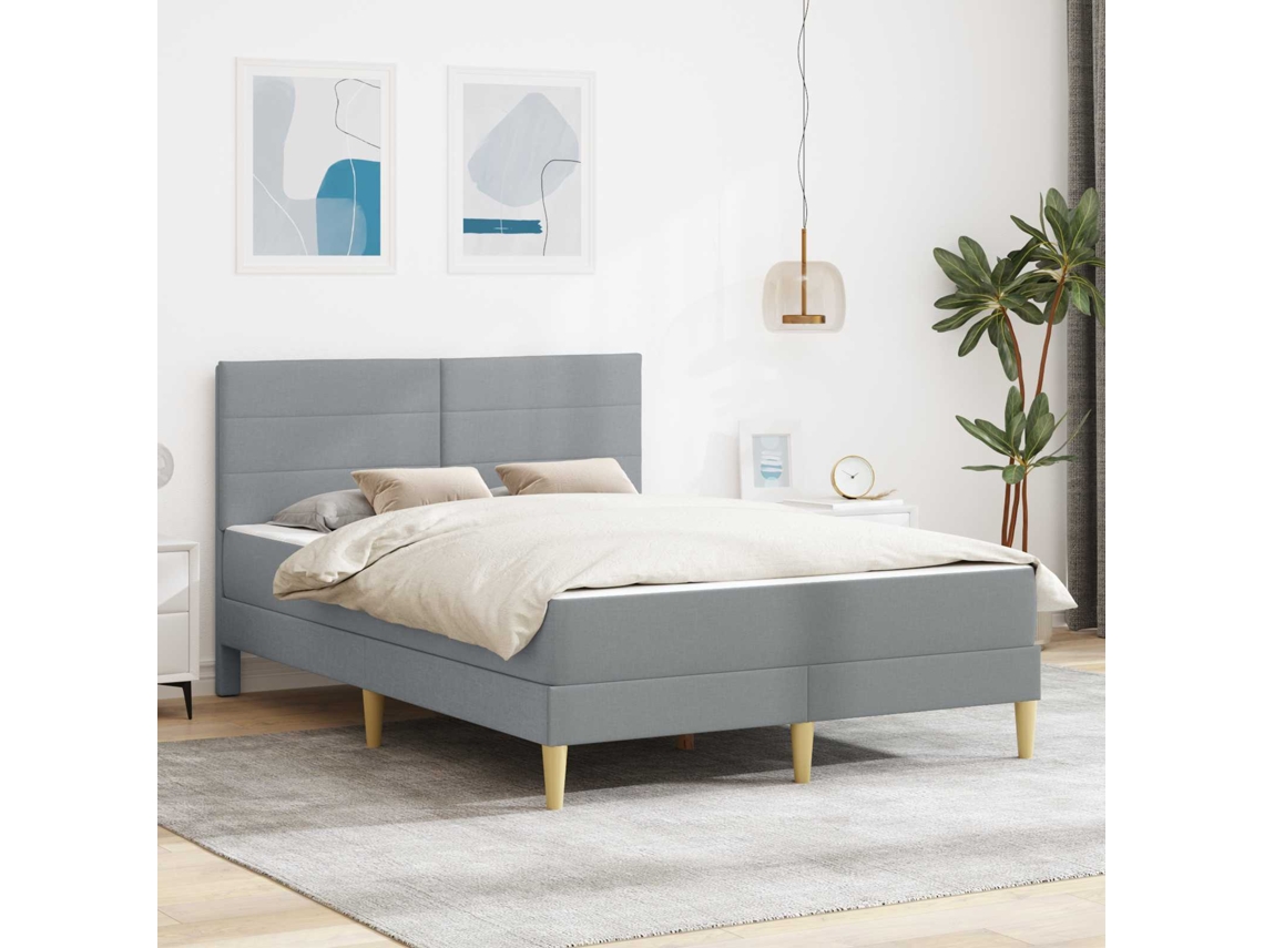 Vidaxl Estrutura Da Cama 160 X 200 Cm Cinzento-claro