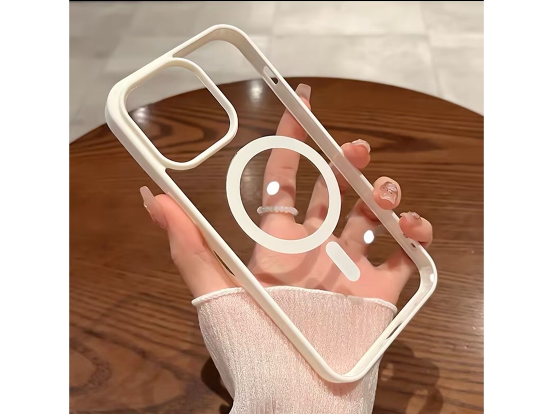 Capa Para Iphone 17 Em Acrílico Com Suporte Magnético