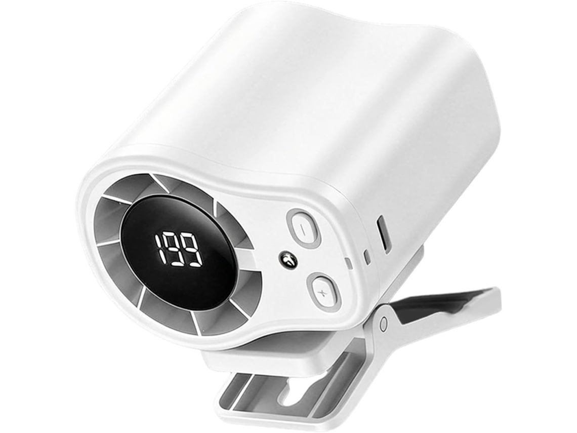Mini Ventilador Para Carro Pessoal Recarregável Com 199 Velocidades Ajustáveis, Alto Fluxo De Ar, Visor Portátil