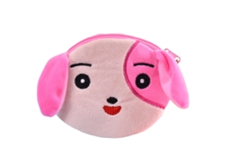 Carteira de Moedas Peluda Animal Cute Multifuncional para Dinheiro, Batons, Fones | S/MARCA
