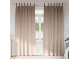 Vidaxl Cortinas Blackout Com Argolas 2 Unid. Cinzento-acastanhado