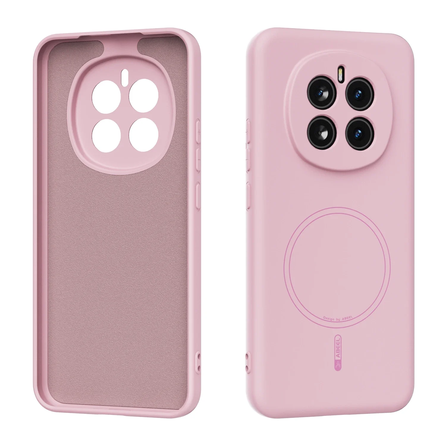 Capa Magnética De Silicone Líquido (rosa Honor 400) Para Celular, Resistente A Impactos.