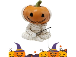 Figuras de Halloween Estatueta de Abóbora Múmia Pescando, Decoração Assustadora para o Natal, Casa, Mesa, Estante, CHABERLU