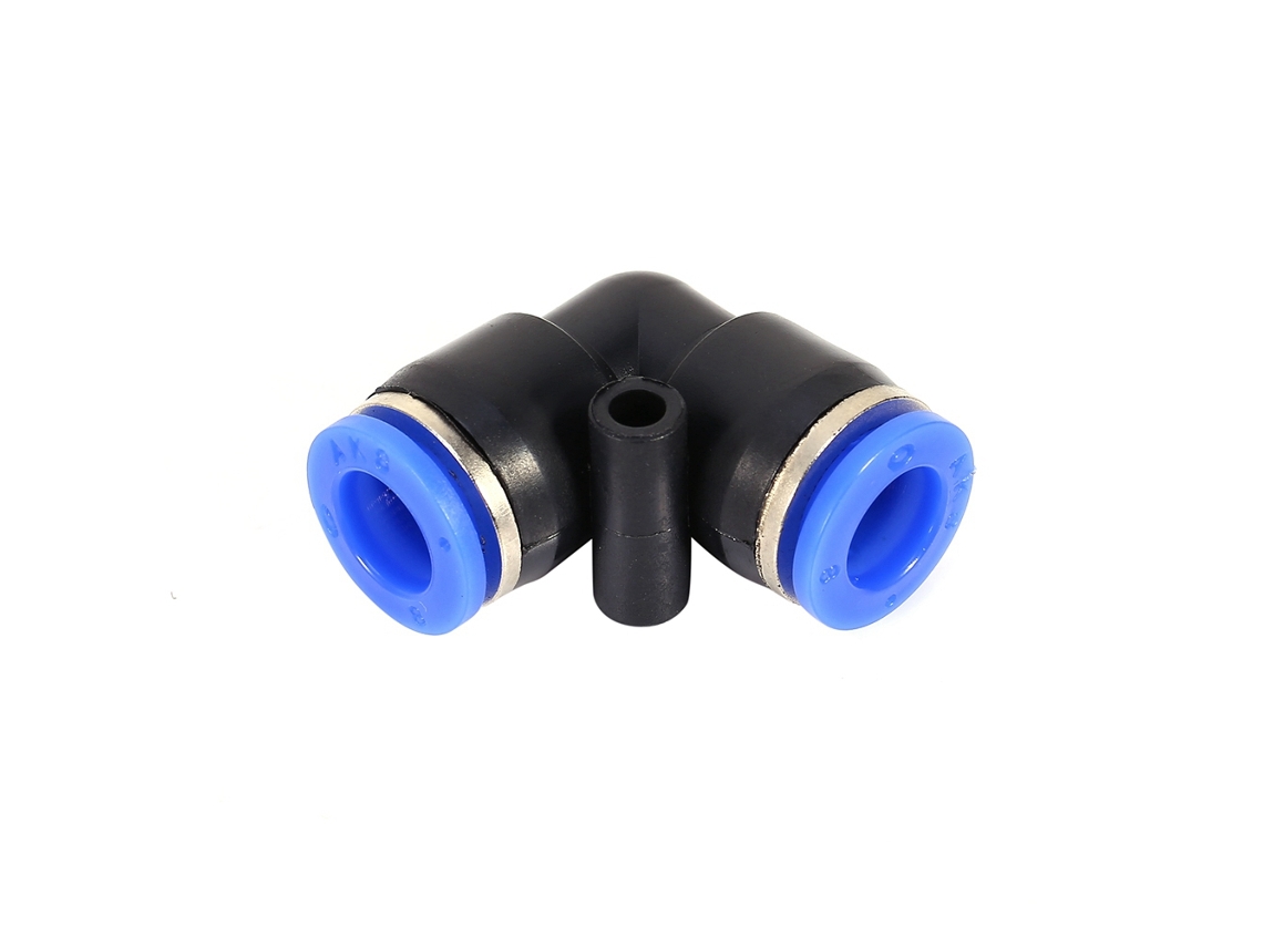 Conector Pneumático Rápido Push In Válvula Mangueira Ar Compresso Elbow Fitting