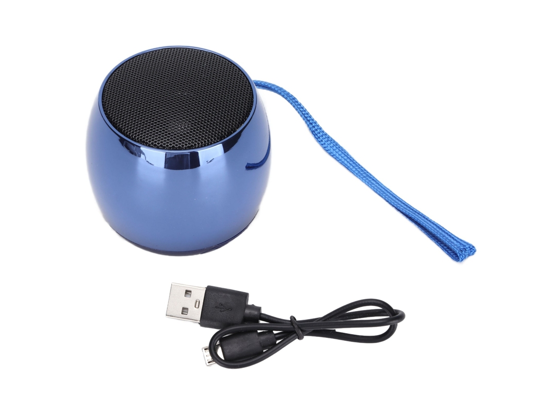 Caixa de Som Sem Fio Portátil com Revestimento Metálico, Bluetooth 5.0, Microfone CHABERLU