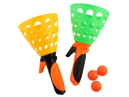 Jogo de arremesso e captura de bolas para uso externo WalshLXq - Presente de aniversário para crianças e adultos