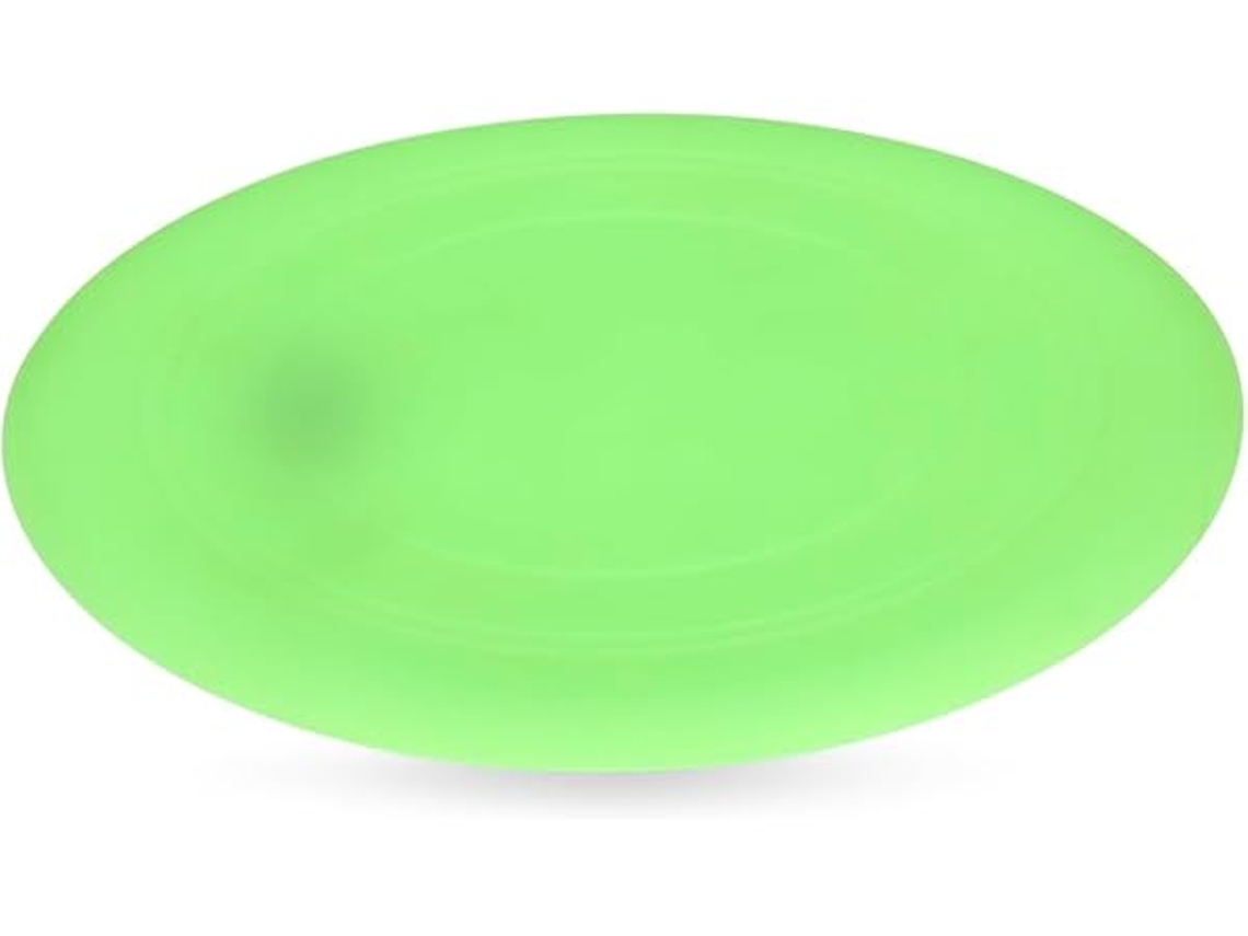 Discos Voadores para Cães com Pegadas, Uso Ao Ar Livre, em Silicone, Luz Noturna, 17,5 Cm , Ergonômico, Diário STELASPLEN (1 Unidade)