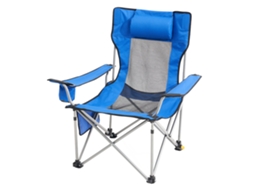 Cadeira de acampamento reclinável VEVOR 1530 x 830 x 730 mm Carga de 149,69 kg, azul