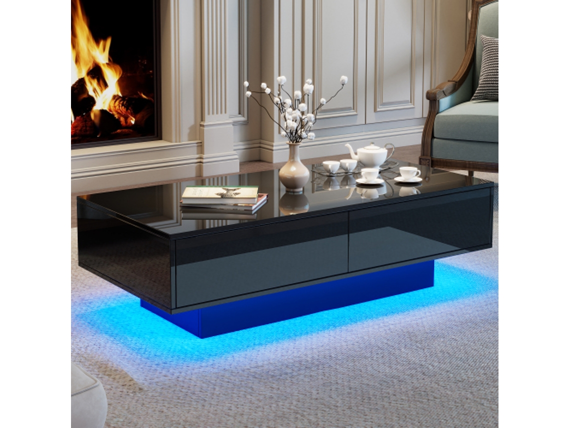 Mesa de centro moderna em cores vibrantes, 115