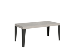 Mesa Extensível 180/440x90 Cm Flame Cashmere Pernas Antracite Itamoby