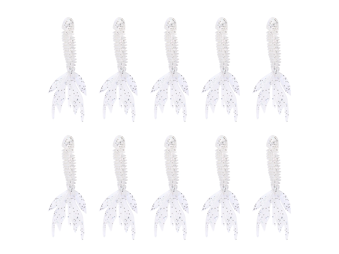 Leaf-tailed Soft Worm Bionic Fishing Lure Leaf-tailed Maggot 80mm 2.3g Paddle Tail Soft Bait Ar3...