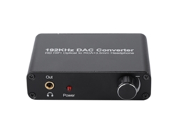 decodificador de áudio digital 5.1 hd com conversor óptico/coaxial para analógico toslink com S/MARCA