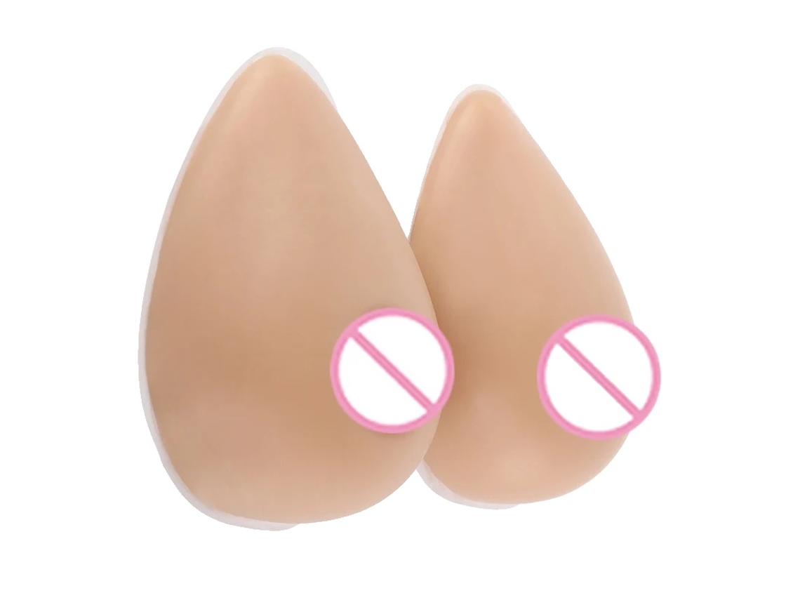 Seios Falsos De Silicone, Auto-adesivos, Movimento Realista, Seios Bronzeados, 2xl-1200g
