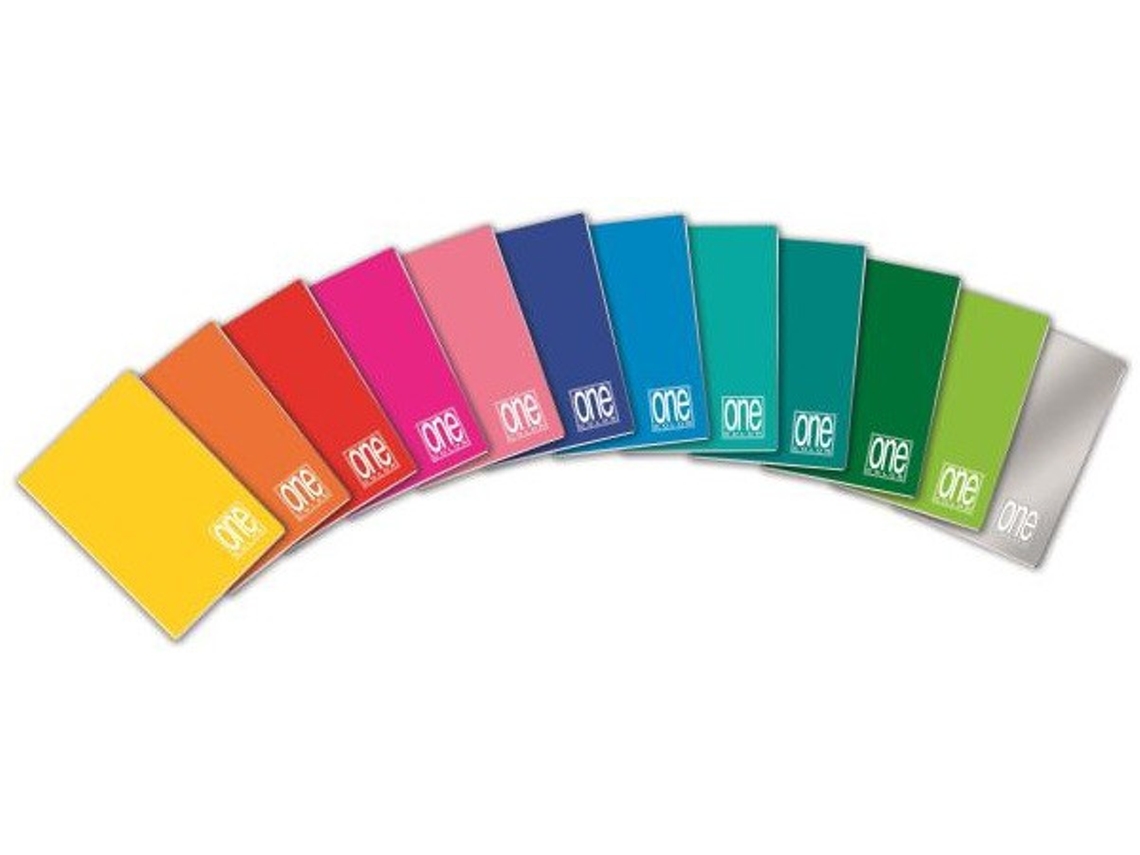 BLASETTI Caderno One Color e Bloco A5 21 Folhas Multicolor