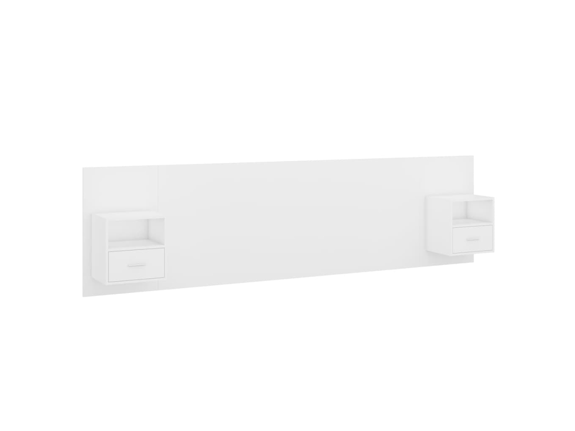 Bed Headboard With Cabinet, Bed Headboards With Cabinets Vidaxl Branco Madeira Processada (n/a)