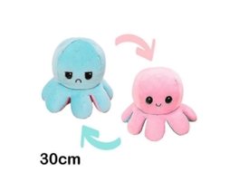 2026 peluche Reversible de Pulpo de 30/40 Cm Con Doble Estampado Y Diferentes Expresiones.