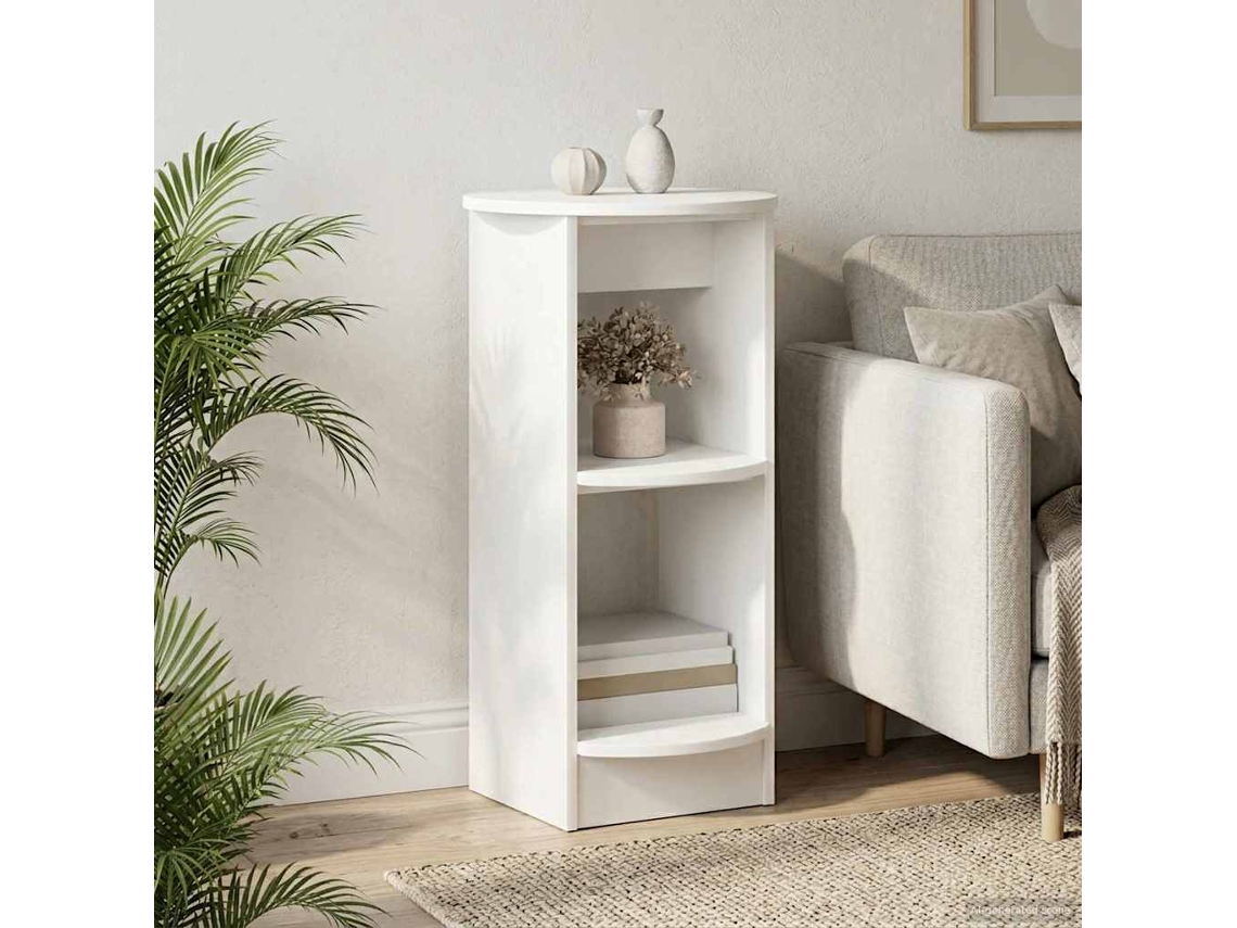 Vidaxl Armário Lateral Branco Madeira Engenheirada