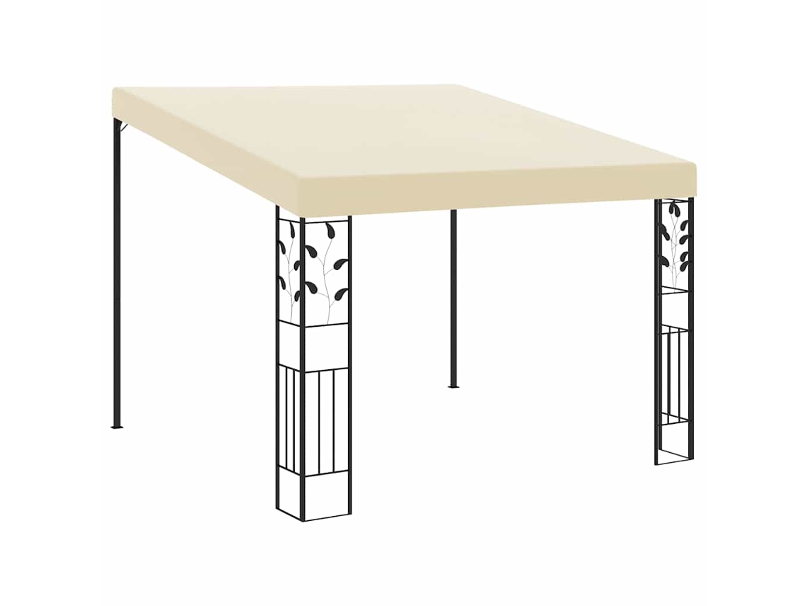 Vidaxl Gazebo De Parede 3x3x2,5 M Creme