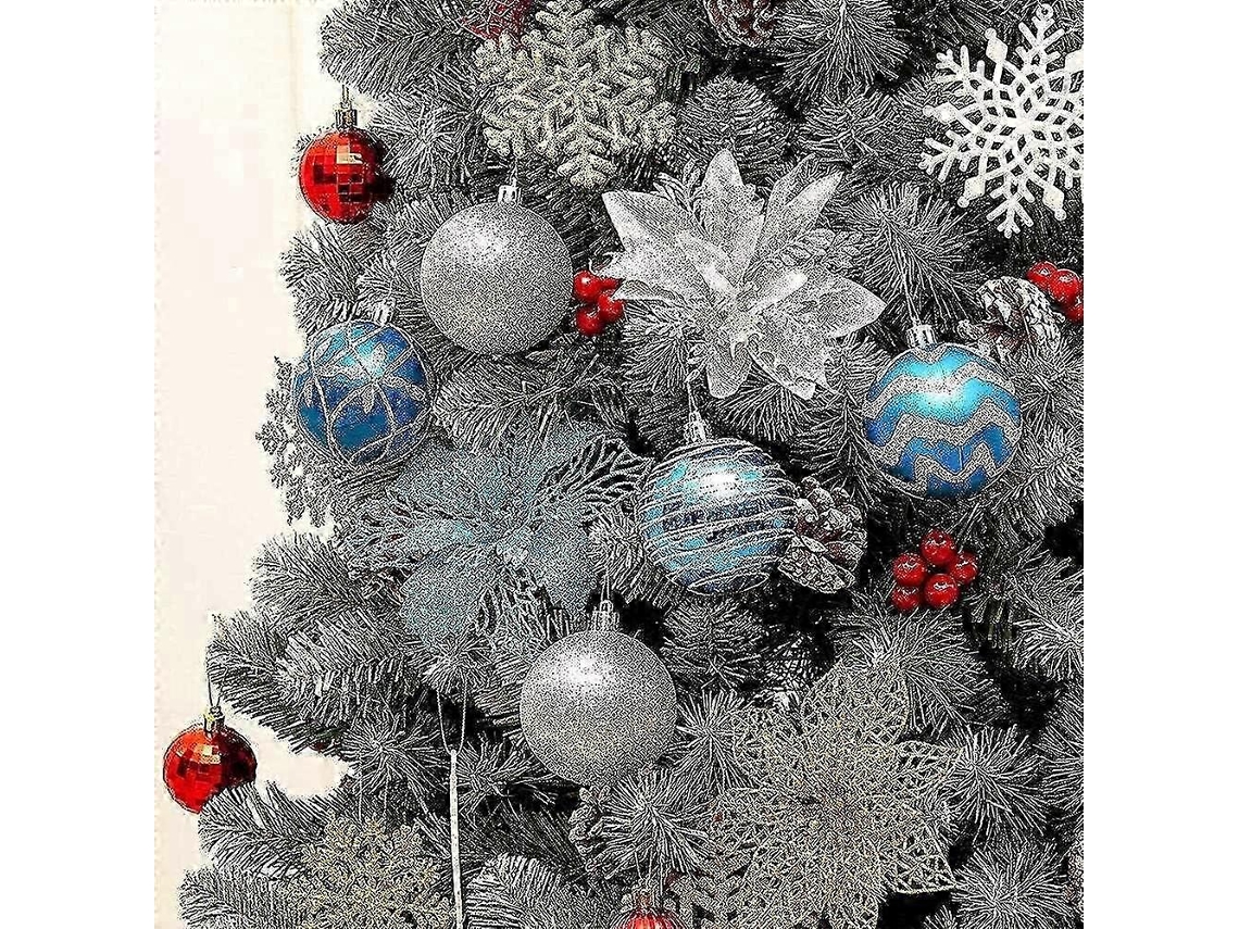 Conjunto De 24 Bolas De Natal Pintadas À Mão Com 6 Cm