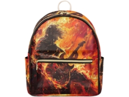 Mochila Tropicallife Fiery Rock Music Guitarist em Couro para Homens e Mulheres Ideal para Escola e Viagens S/BRAND