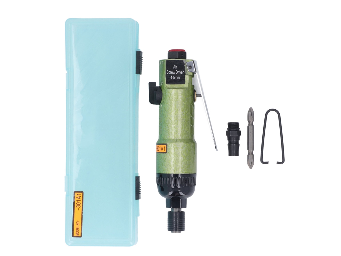 Parafusadeira pneumática de alto torque de 8000 rpm, 1/4 pol. (4-5 mm), para montagem e desmontagem.