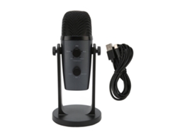 Aetheria microfone Usb Condenser Profissional com Redução de Ruído Dsp para Pc, Streaming e Jogos