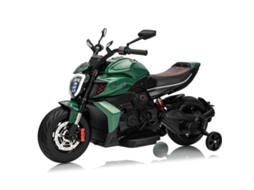 Moto Elétrico Para Crianças 12v - Ducati X Bentley Diavel V4 - 3 A 6 Anos - Bateria De Lítio - Verde