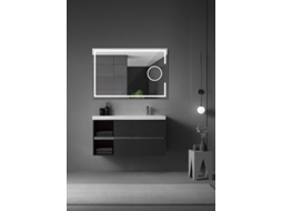 Espelho Espelho de Ampliação com Luz Led X5 Anti-Embaciamento 80 X 80 Cm MICE COLLECTION