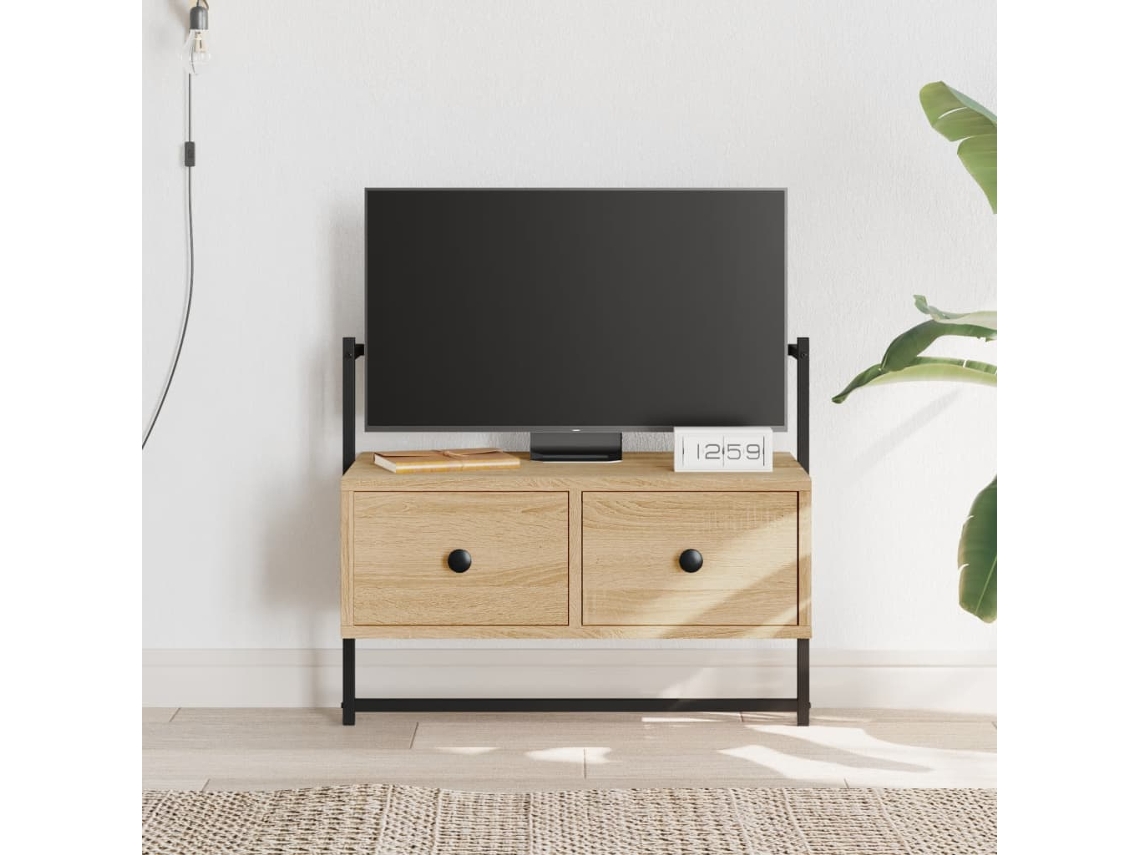 Vidaxl Móvel Tv De Parede 60,5x30x51 Cm Deriv. Madeira Carvalho Sonoma
