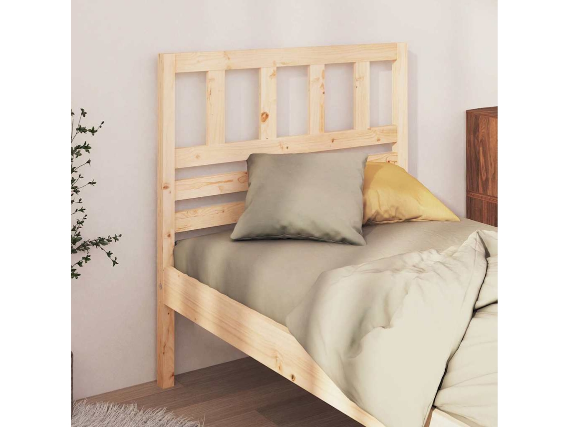 Vidaxl Cabeceira De Cama 96x4x100 Cm Pinho Maciço