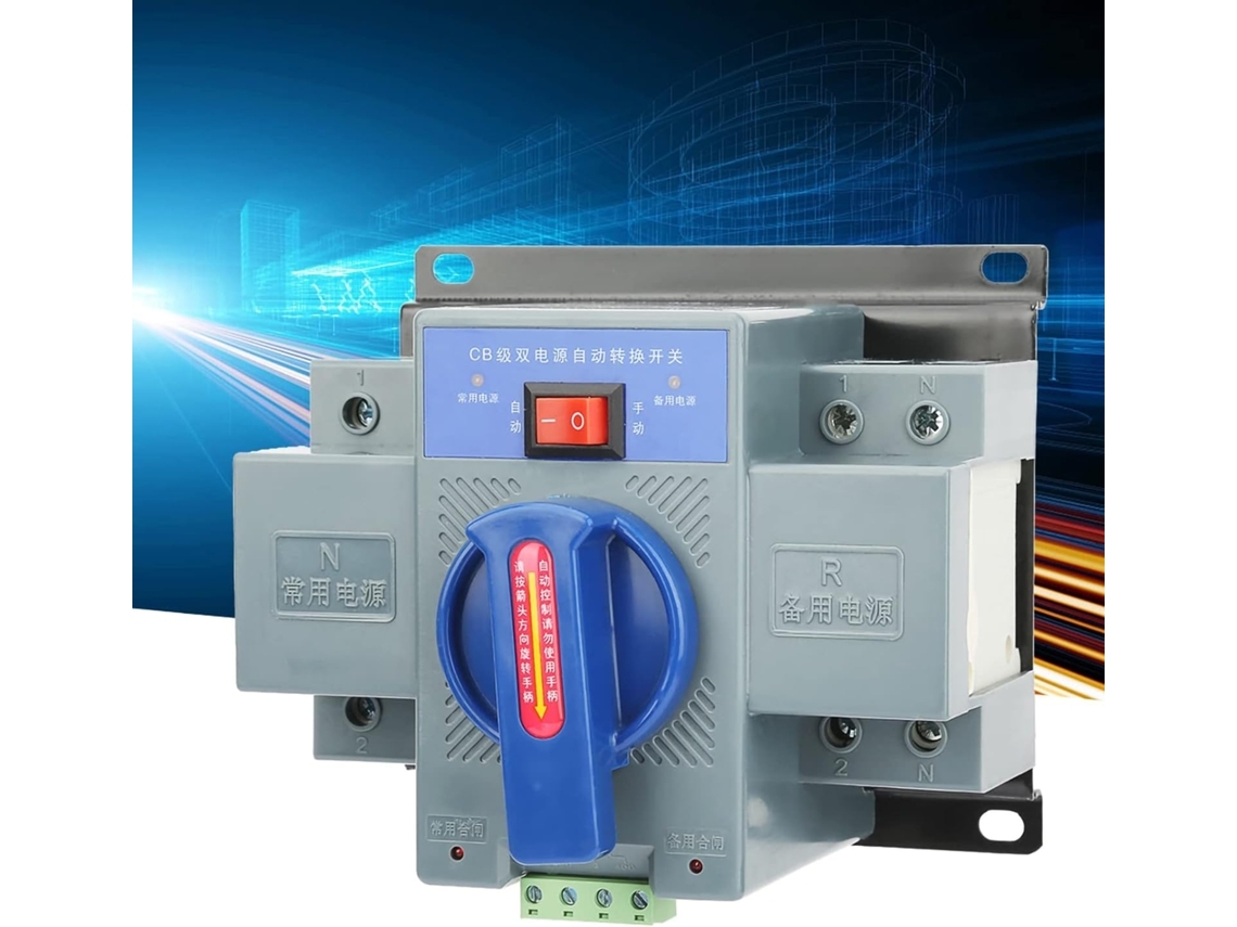 Mini Chave De Transferência Automática De Energia Dupla 63a 2p Com