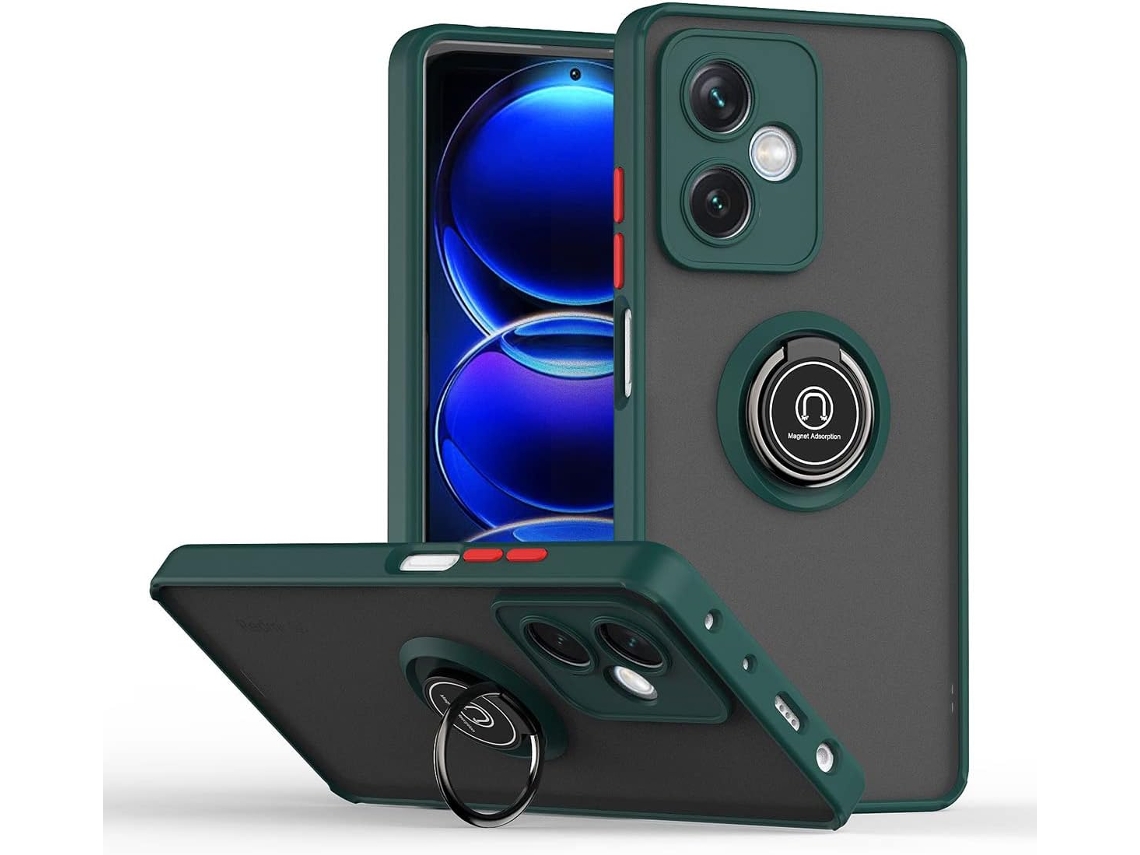 Capa Protetora Feita para Xiaomi Xiaomi Poco X5 Pro 5G HONGWE. Textura Macia Resistente Magnética Verde